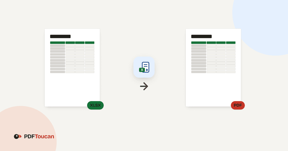 Excel to PDF Free