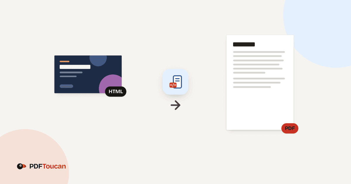 Convert HTML to PDF